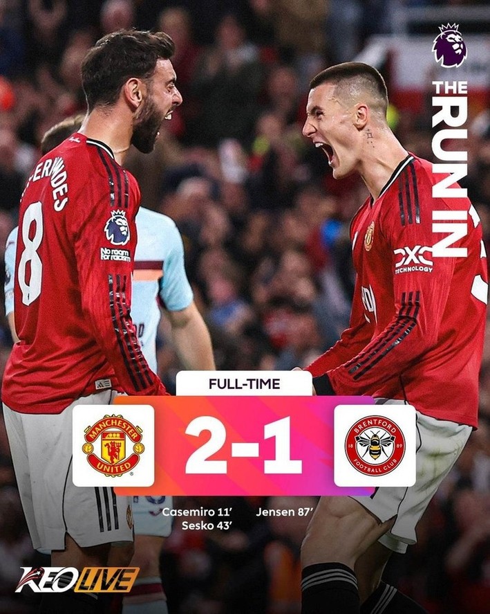 Manchester United 2-1 Brentford | Keolive