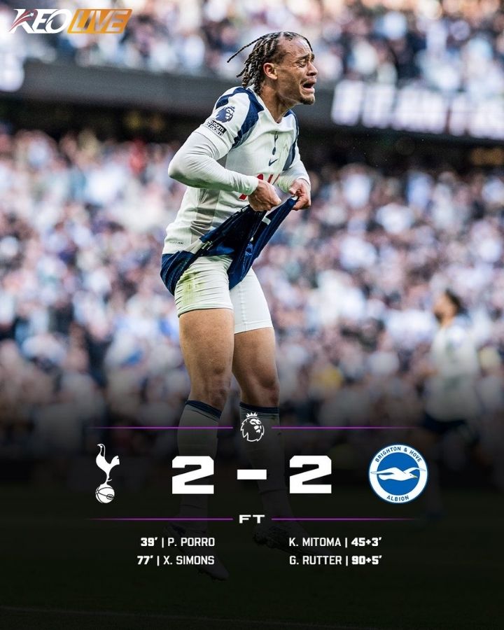 Tottenham Hotspur 2-2 Brighton Hove & Albion | Keolive