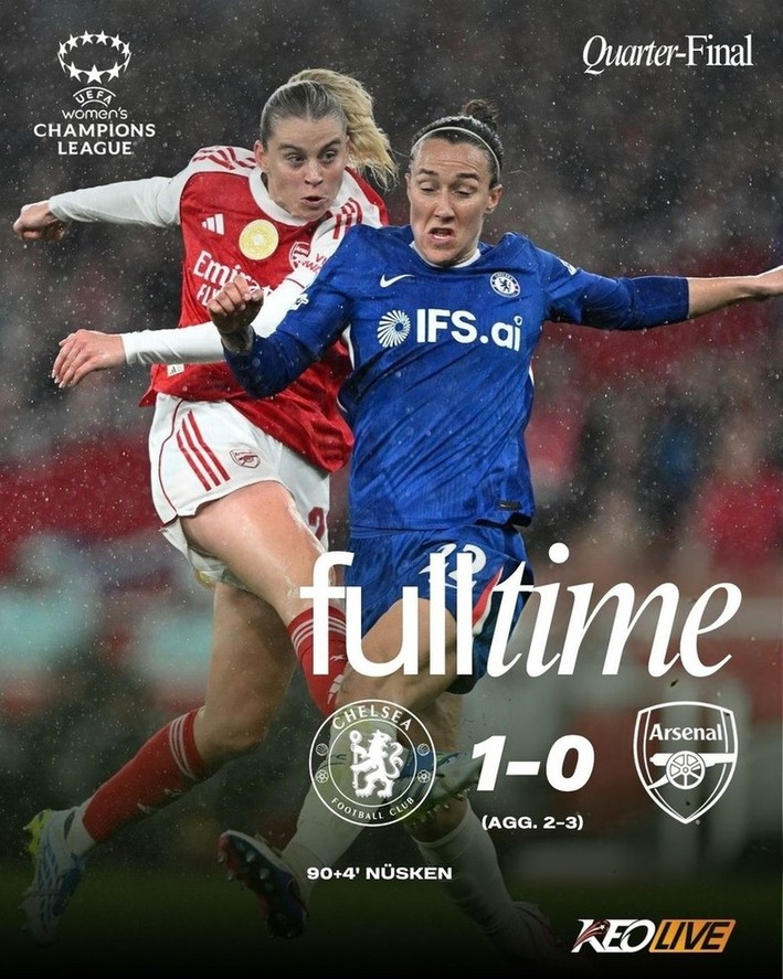 Chelsea 1-0 Arsenal (AGG. 2-3) | Keolive