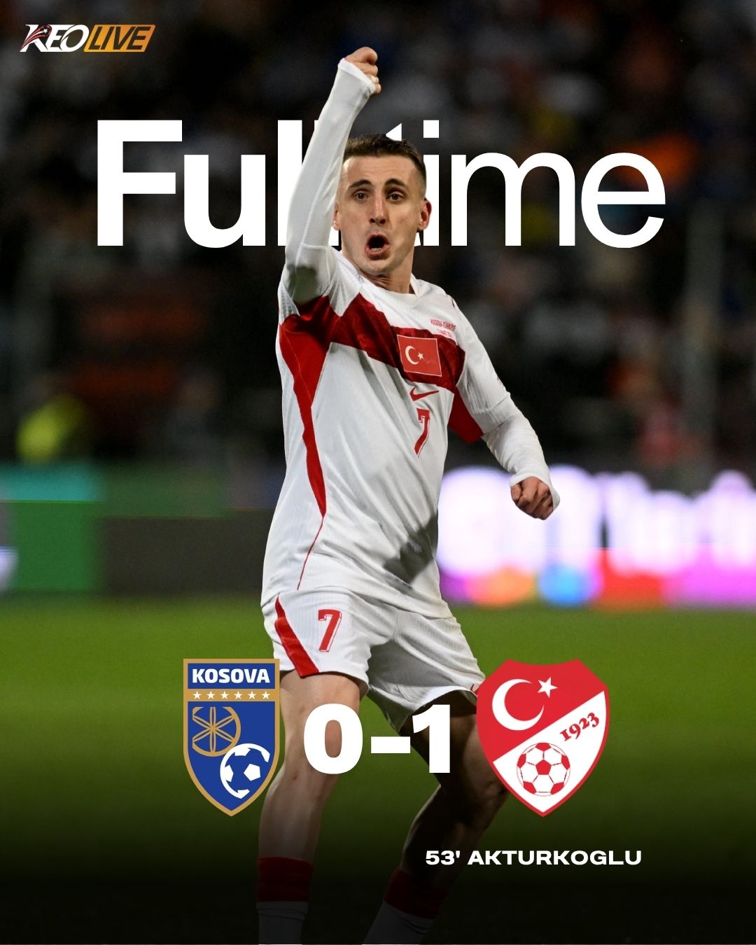 Kosovo 0-1 Thổ Nhĩ Kỳ | Keolive