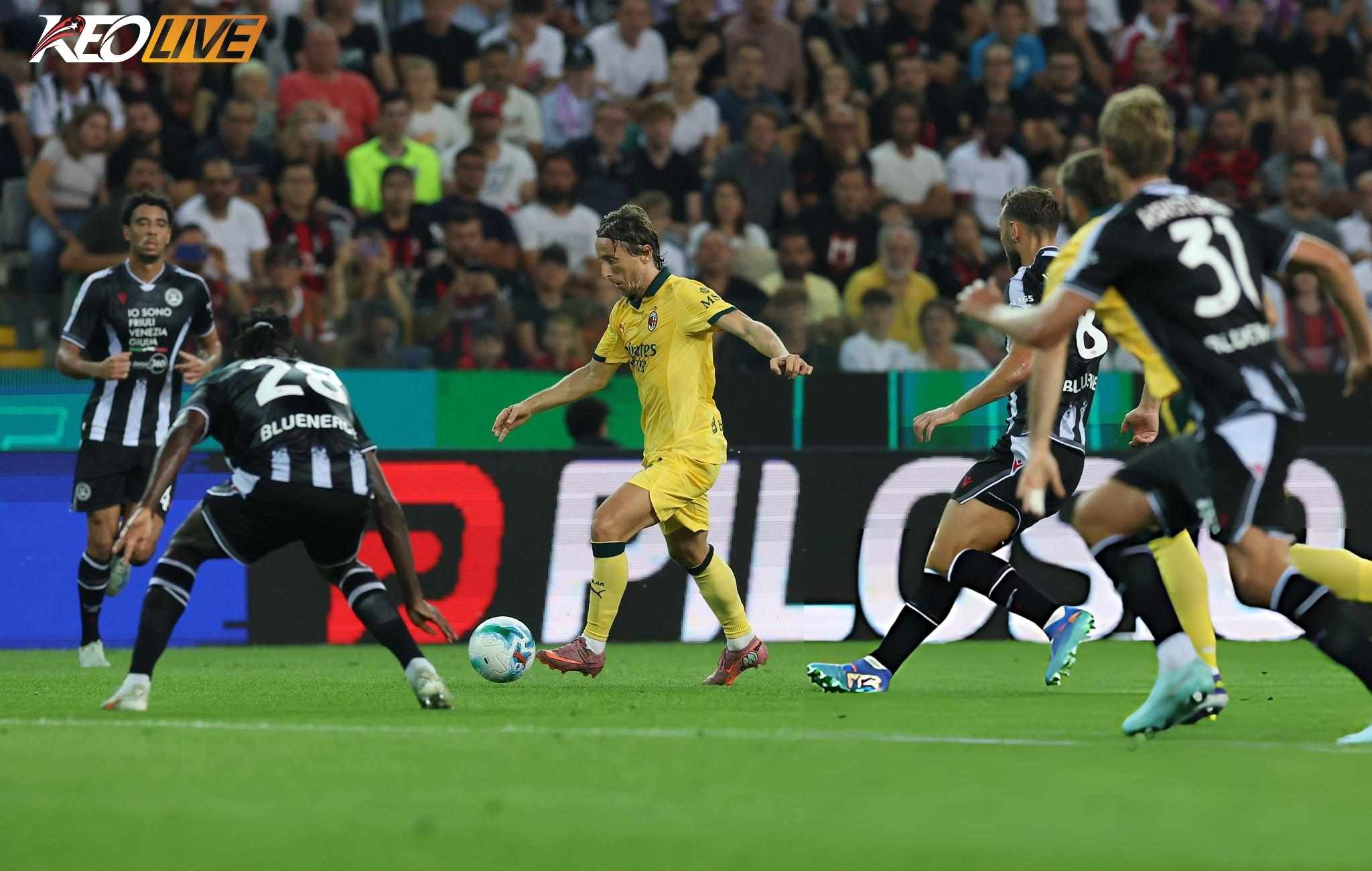 Lần gặp nhau gần nhất AC Milan vs Udinese | Keolive