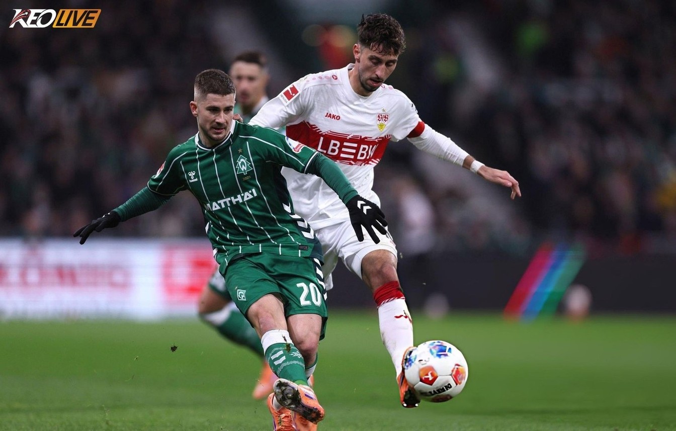Lần gặp nhau gần nhất của VfB Stuttgart vs Werder Bremen | Keolive