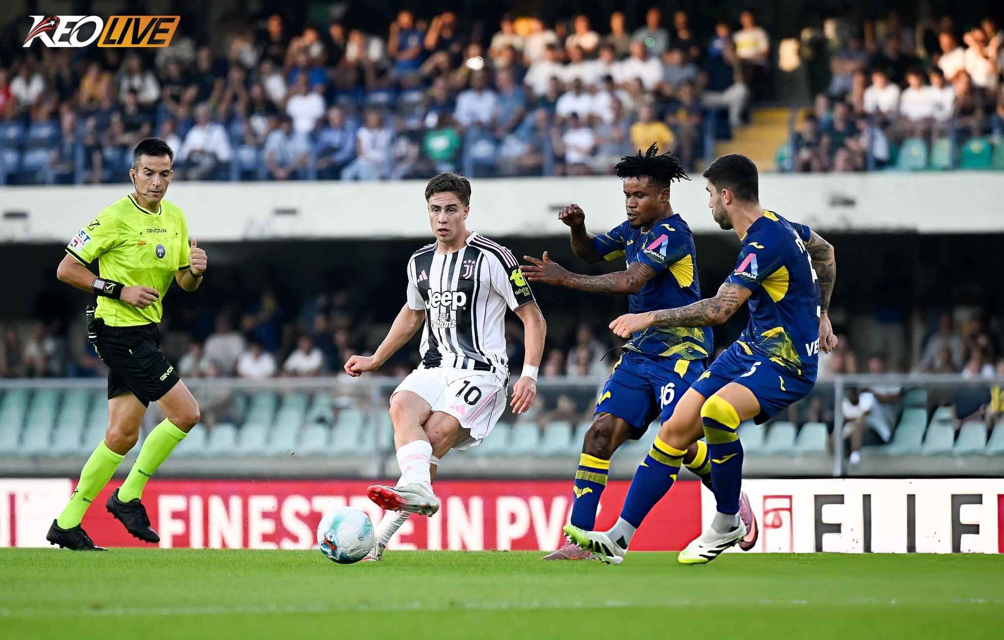 Lần gặp nhau gần nhất Juventus vs Hellas Verona | Keolive