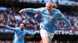 Hình ảnh cho bài Haaland lập hat-trick, Man City vùi dập Liverpool tiến vào bán kết FA Cup