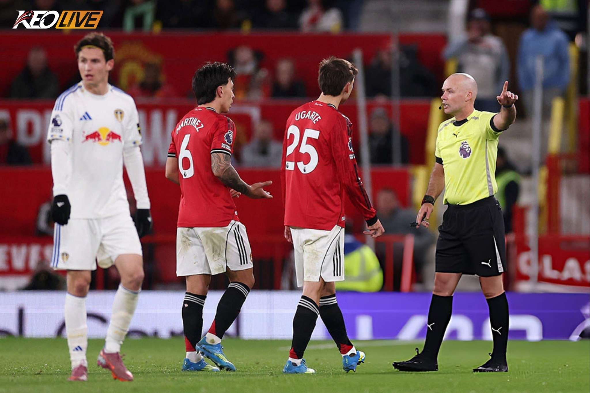 Thẻ đỏ của Martinez khiến MU lâm vào tình thế thiếu hụt trung vệ trầm trọng | Keolive