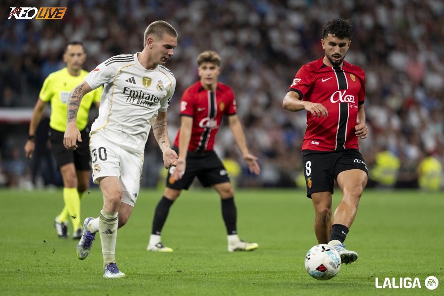 Real đã thắng 2 lần gần nhất trước Mallorca với cùng tỷ số 2-1 trên sân Bernabéu | Keolive