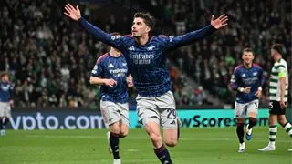 Hình ảnh cho bài Havertz ghi bàn phút bù giờ, Sporting lần đầu thất thủ trên sân nhà tại Champions League