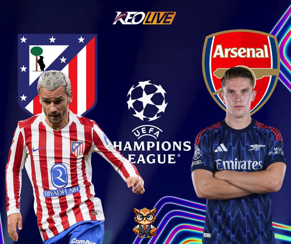Trận đấu giữa Atletico Madrid vs Arsenal | Keolive