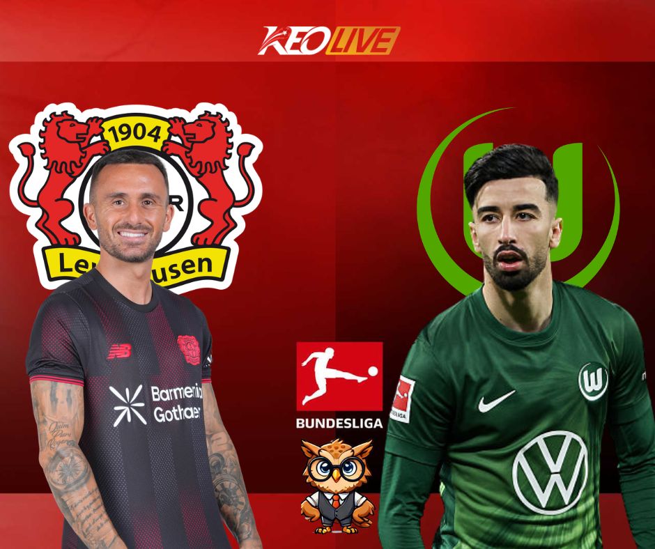 Trận đấu giữa Leverkusen vs Wolfsburg | Keolive