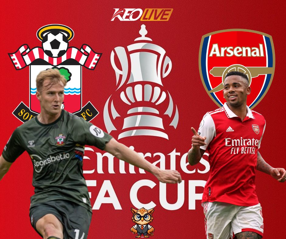 Trận đấu giữa Southampton vs Arsenal | Keolive