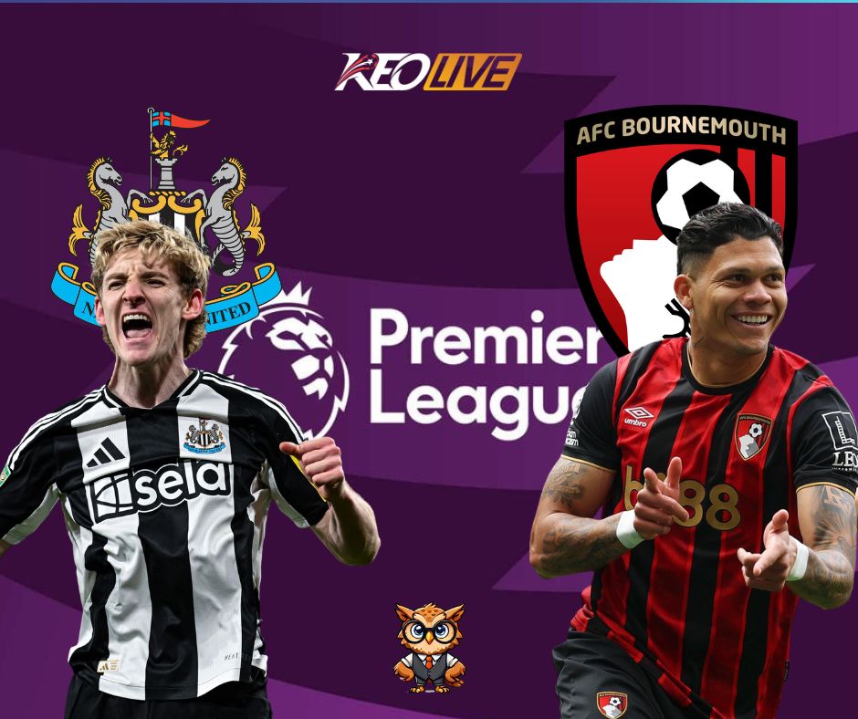 Trận đấu giữa Newcastle vs Bournemouth | Keolive
