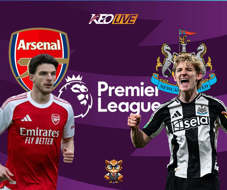 Trận đấu giữa Arsenal vs Newcastle United | Keolive