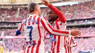 Hình ảnh cho bài Lookman tỏa sáng, Griezmann có trận chia tay Metropolitano ngọt ngào