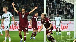 Hình ảnh cho bài Hiệp hai căng thẳng, Torino ngược dòng trước Sassuolo