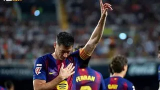 Hình ảnh cho bài Lewandowski ghi bàn trong ngày chia tay Barcelona 