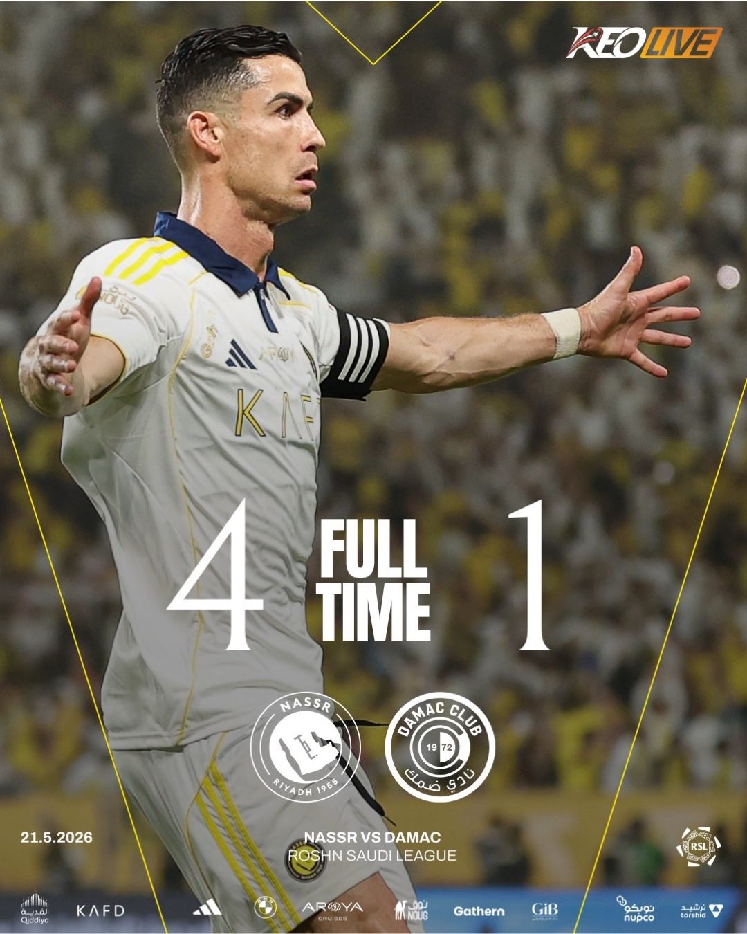 Al Nassr 4-1 Damac FC | Keolive