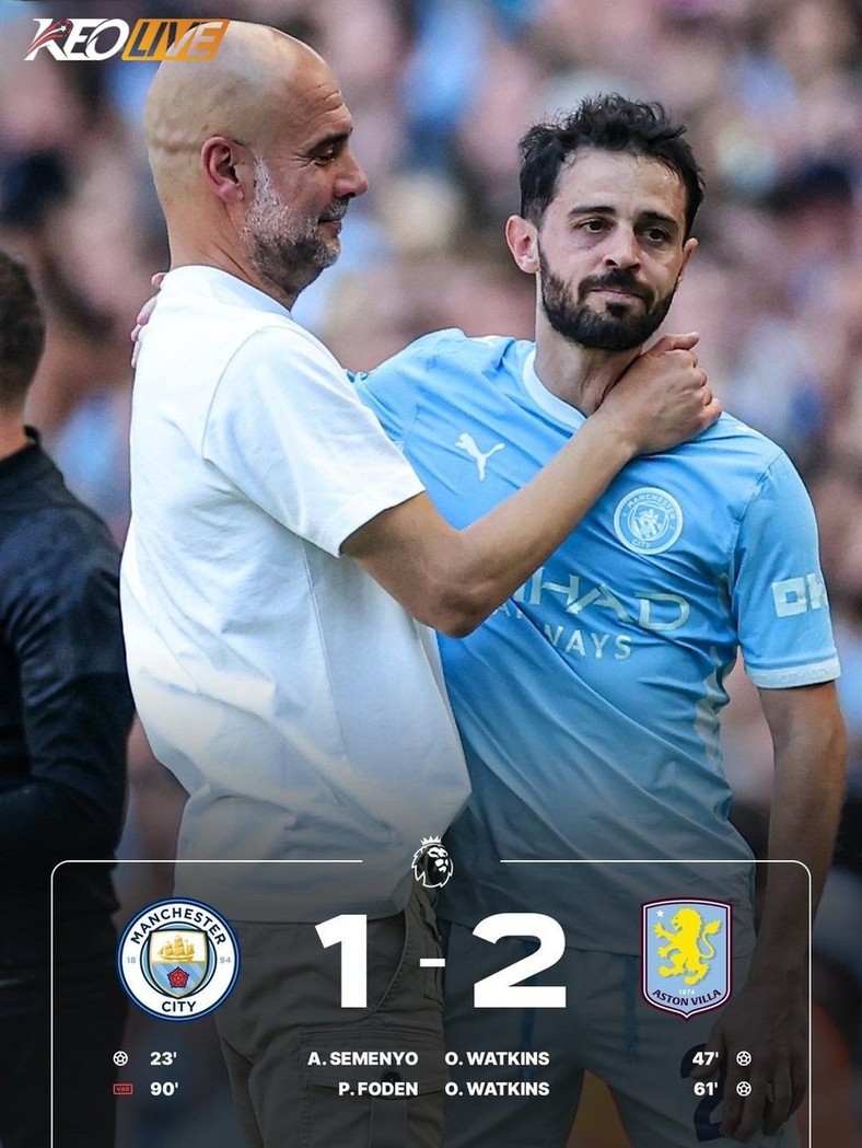 Manchester City 1-2 Aston Villa | Keolive