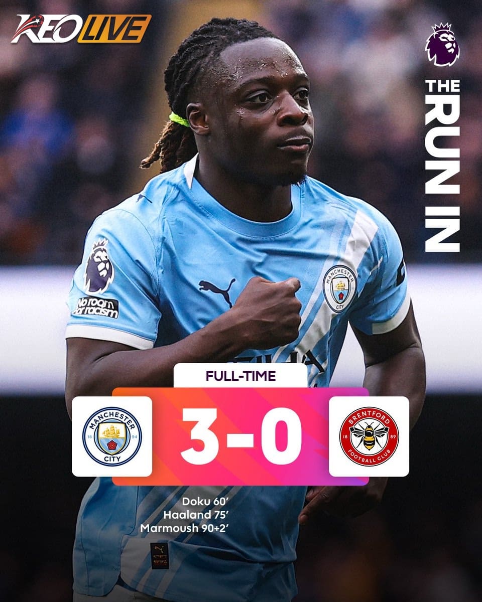 Manchester City 3-0 Brentford | Keolive