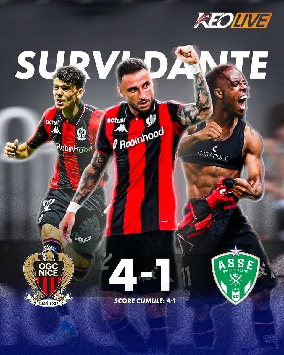 Nice 4-1 Saint Etienne (Agg. 4-1) | Keolive