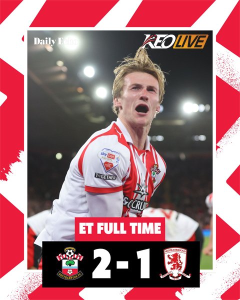 Southampton 2-1 Middlesbrough | Keolive