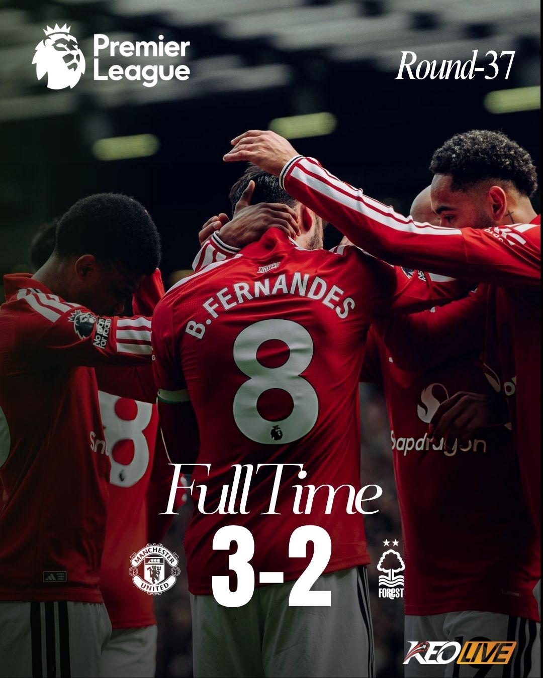 Manchester United 3-2 Nottingham Forest | Keolive