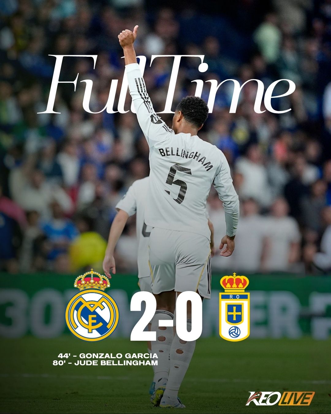 Real Madrid 2-0 Real Oviedo | Keolive