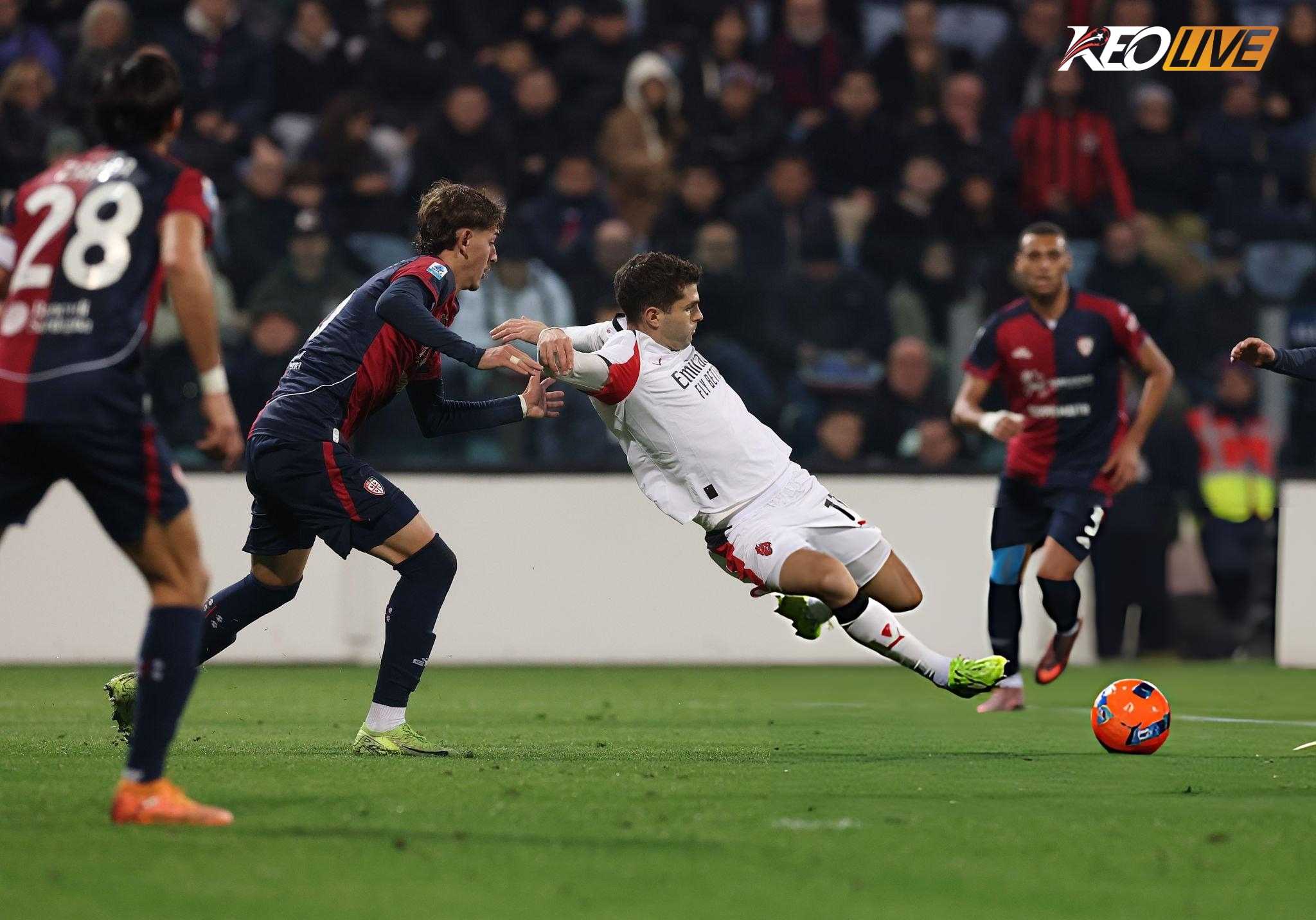 Lần gặp nhau gần nhất AC Milan vs Cagliari | Keolive