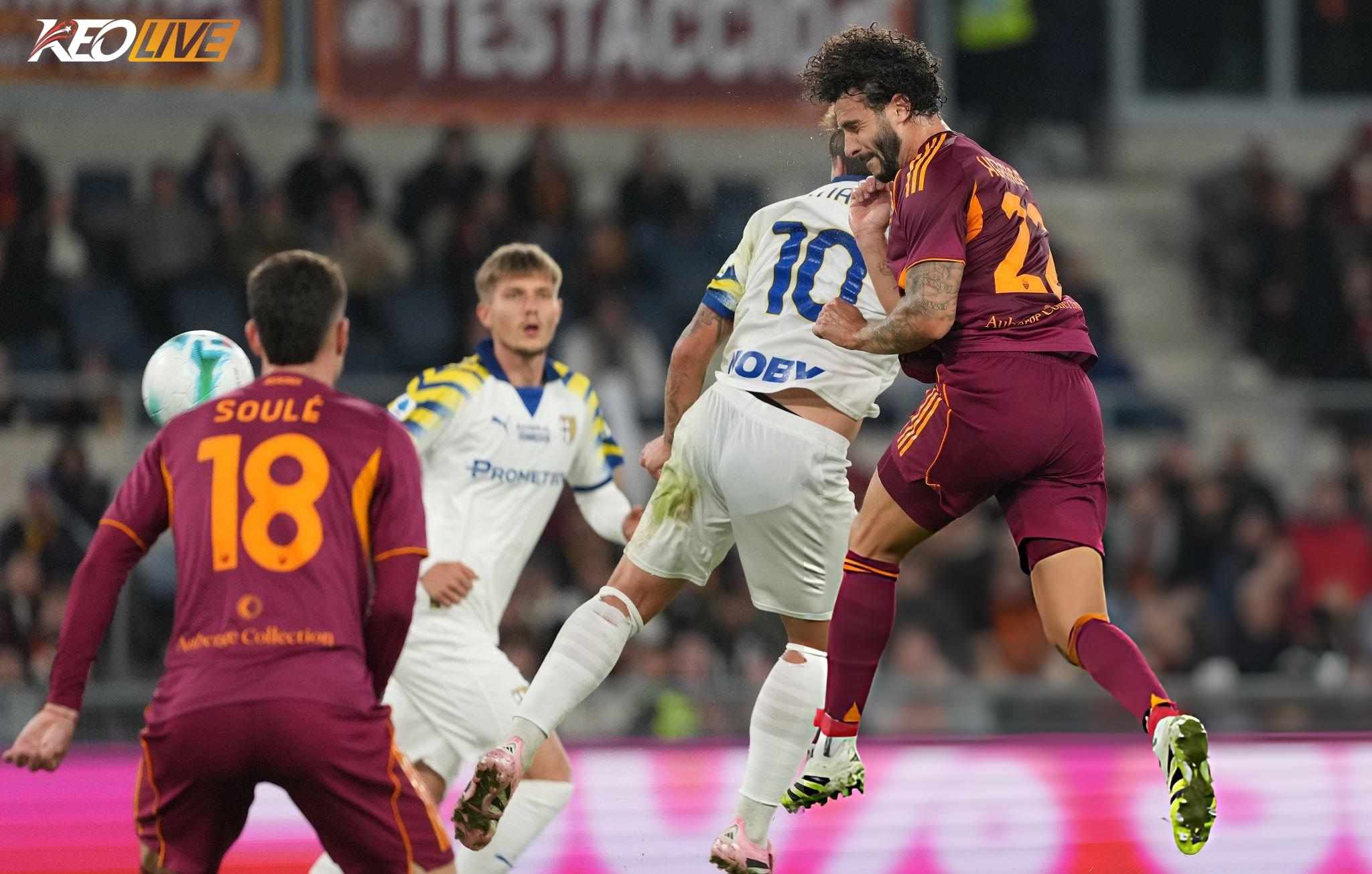 Lần gặp nhau gần nhất Parma vs Roma | Keolive