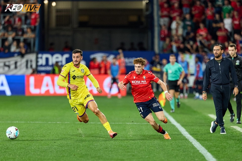 Osasuna giành chiến thắng trên sân nhà với tỷ số 2-1 trước Getafe | Keolive