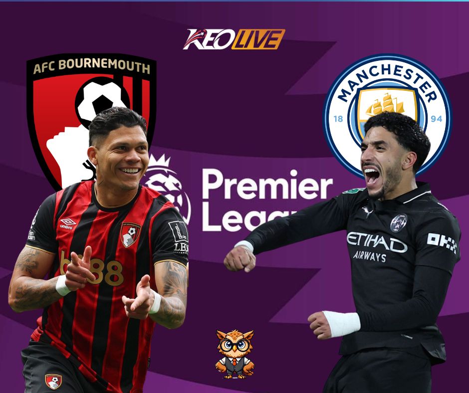 Trận đấu giữa Bournemouth vs Man City | Keolive