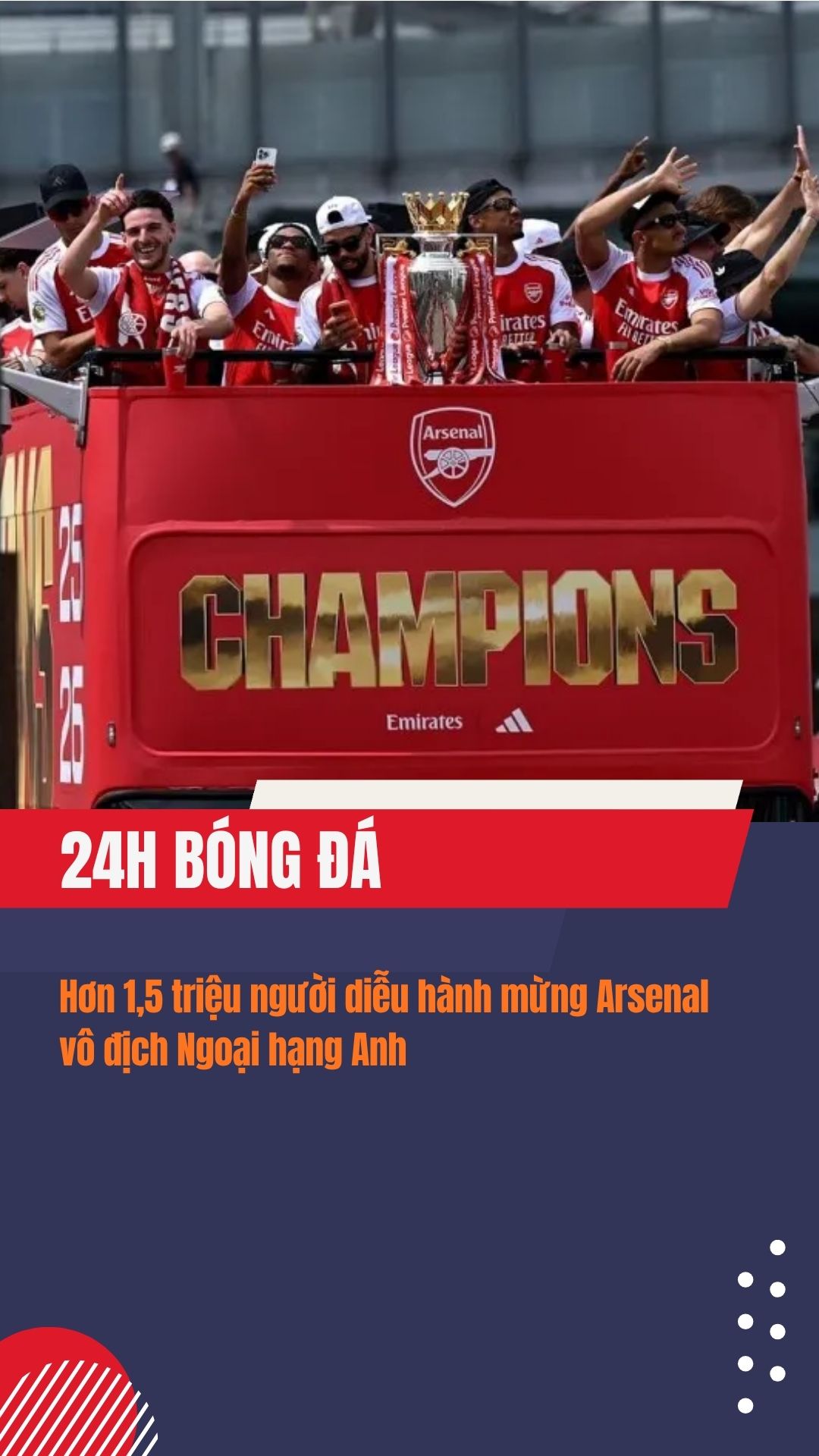 Arsenal nhuộm đỏ thành London