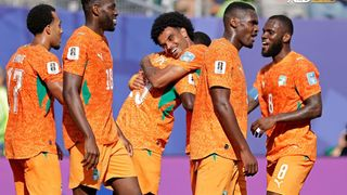 Hình ảnh cho bài Pepe lập cú đúp, Les Éléphants lần đầu vào vòng knock-out World Cup