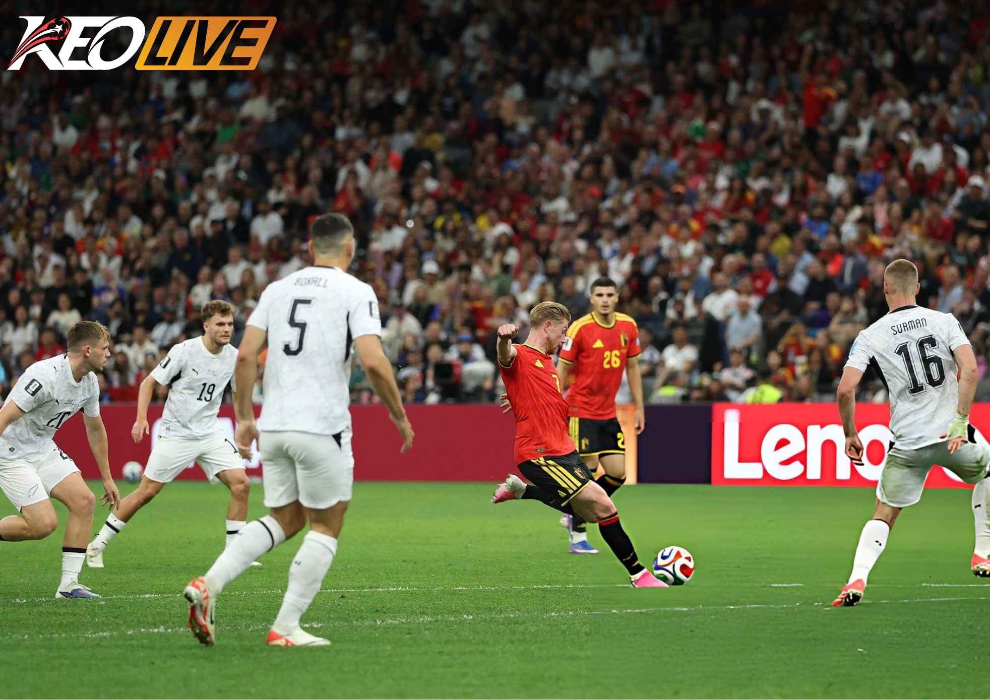 Kevin de Bruyne có pha lập công đầu tiên tại World Cup | Keolive