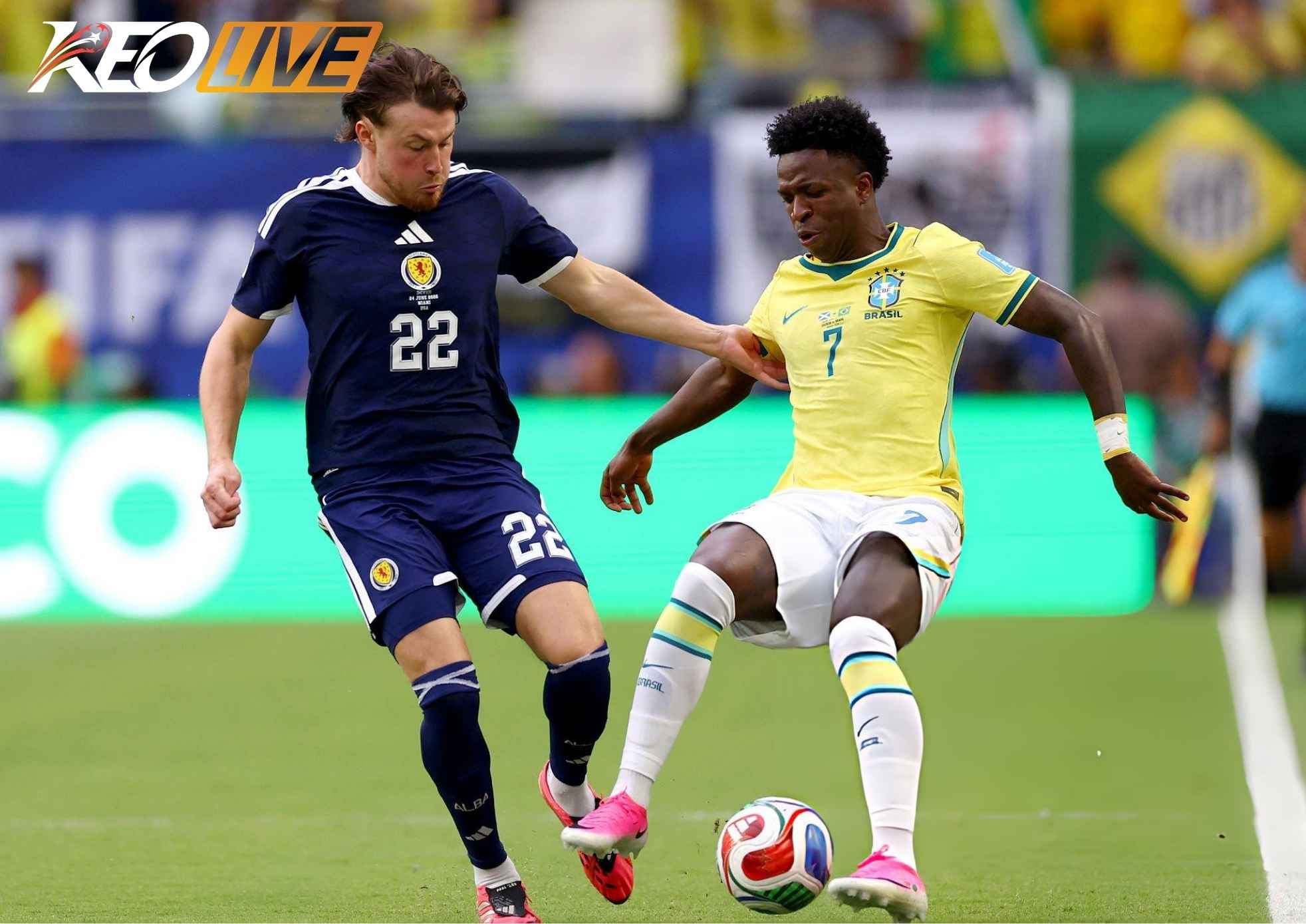 Cú đúp của Vinicius khiến thế trận mở ra dễ dàng cho Brazil | Keolive