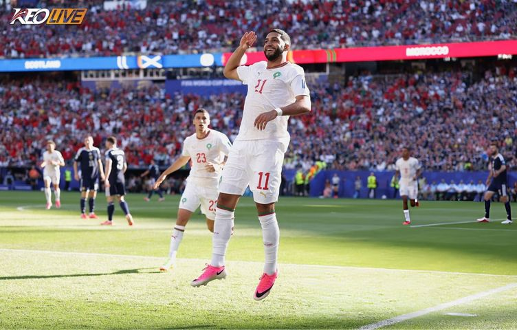 Mô tả hình ảnh cho bài viết Siêu phẩm chớp nhoáng của Saibari đưa Morocco tiến gần vé knock-out