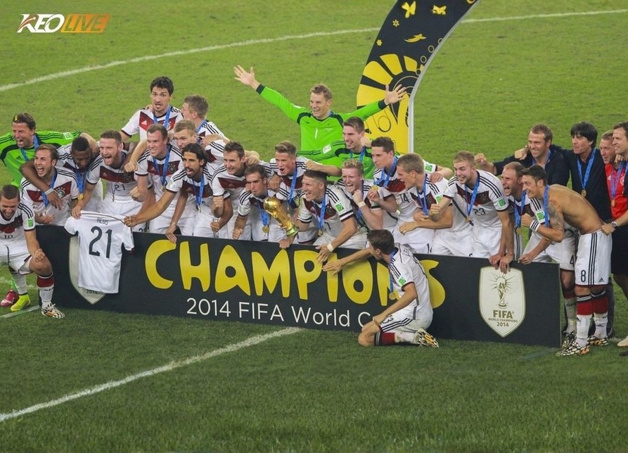 Đức từng là đương kim vô địch xưng bá World Cup 2014 | Keolive