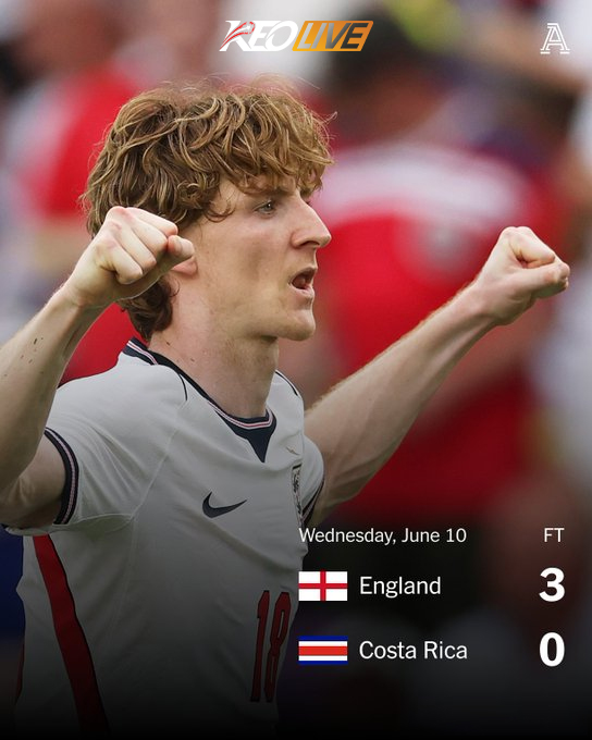 Anh 3-0 Costa Rica | Keolive