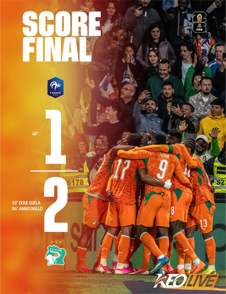 Pháp 1-2 Bờ Biển Ngà | Keolive