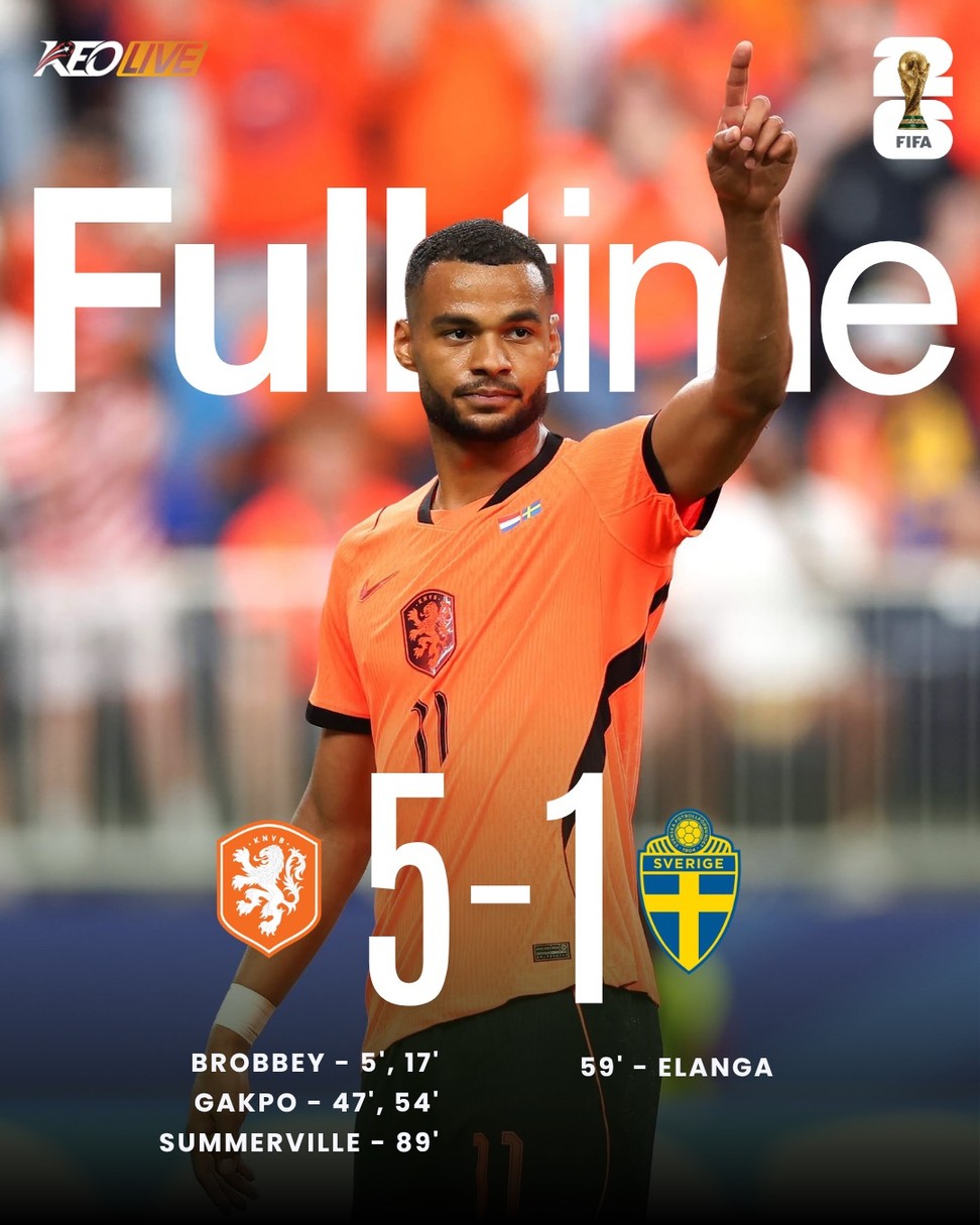 Netherlands 5-1 Sweden | Keolive