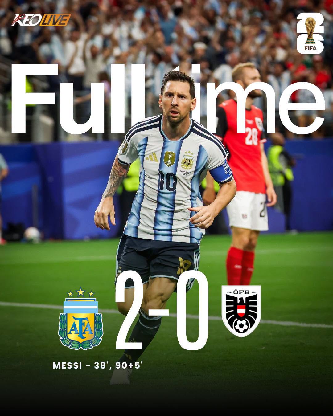 Argentina 2-0 Áo | Keolive