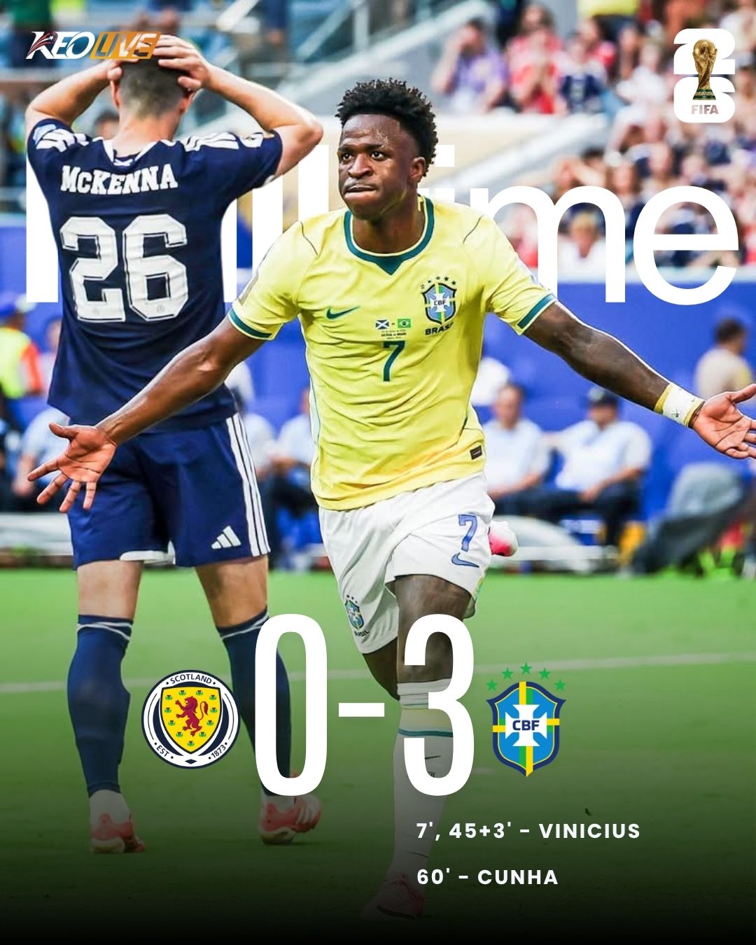Scotland 0-3 Brazil | Keolive