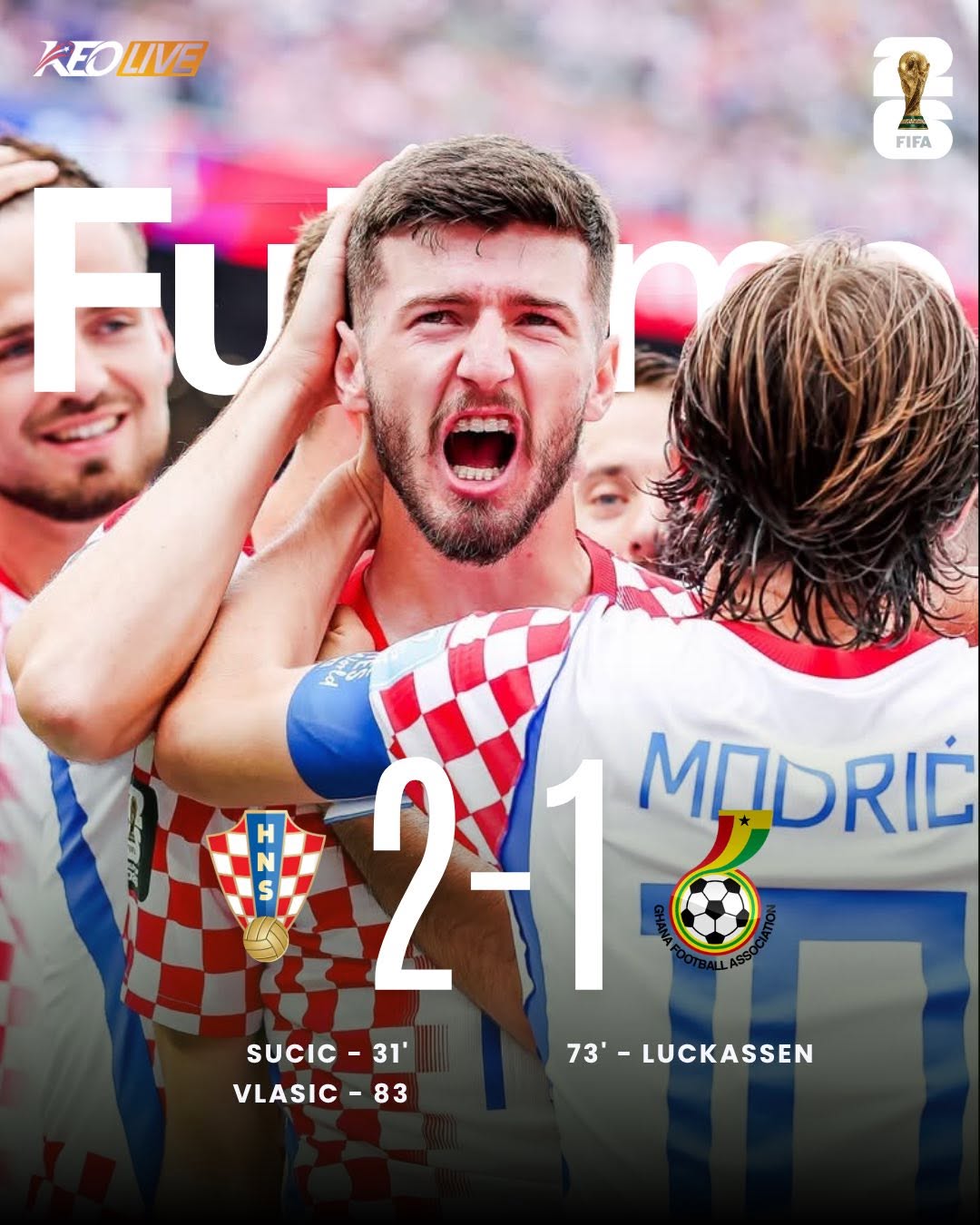 Croatia 2-1 Ghana | Keolive