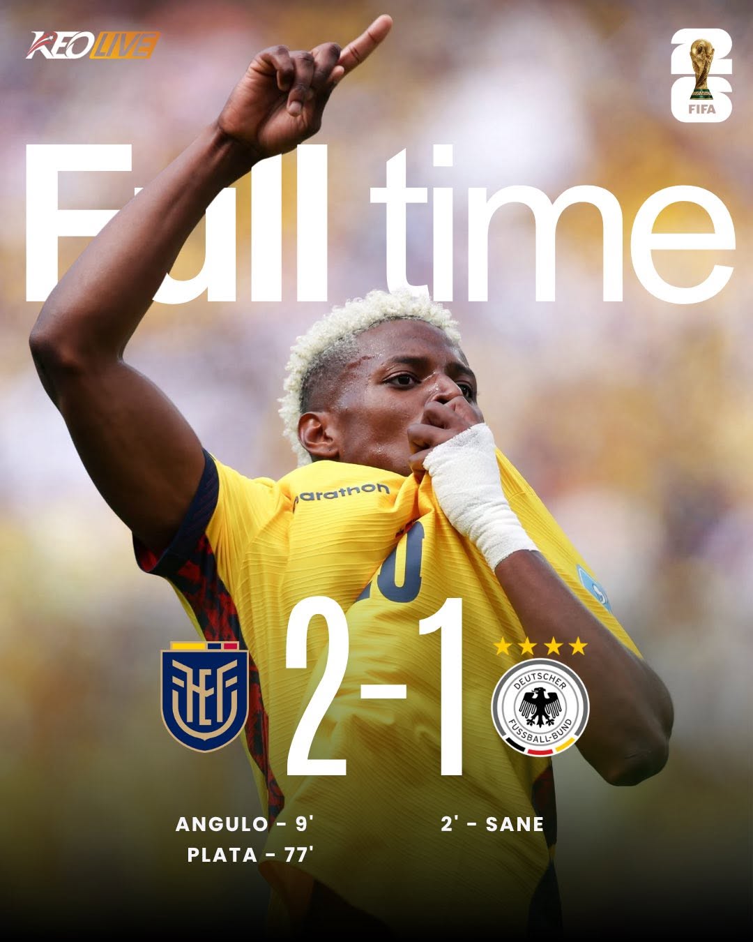 Ecuador 2-1 Đức | Keolive