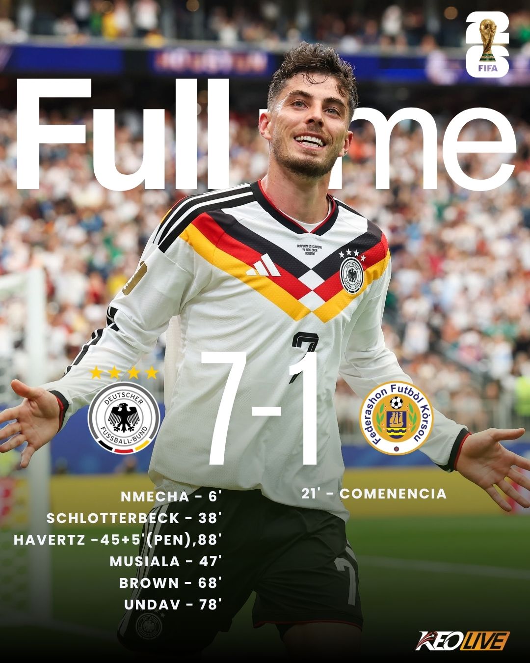 Đức 7-1 Curacao | Keolive