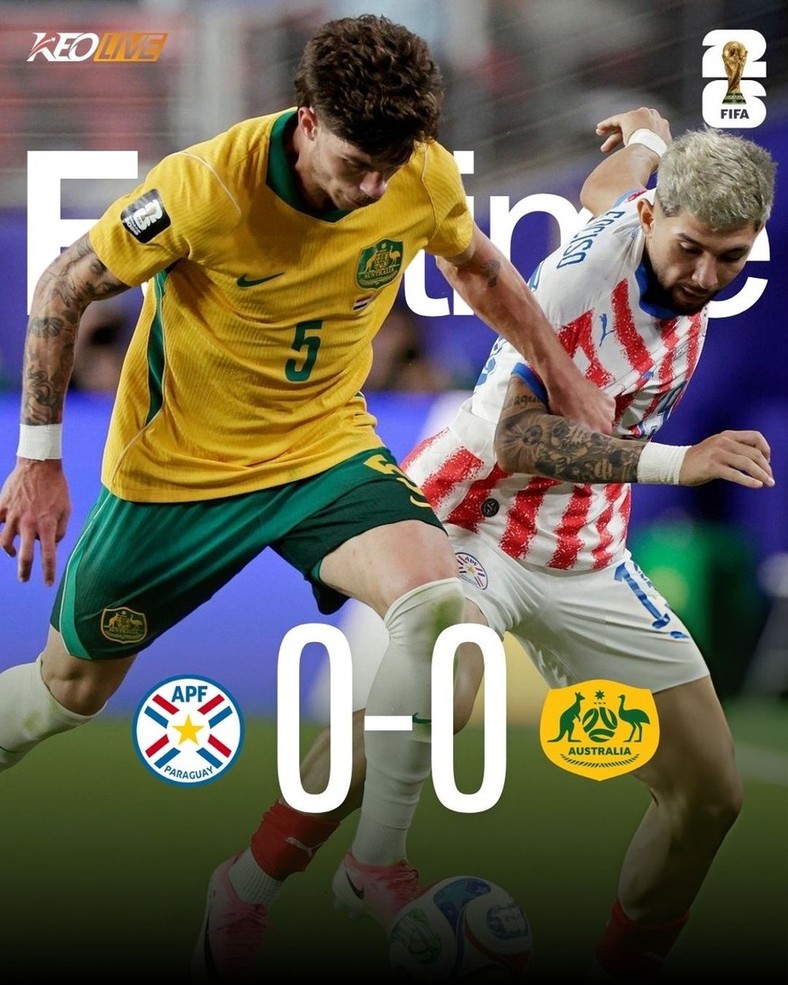 Paraguay 0-0 Úc | Keolive