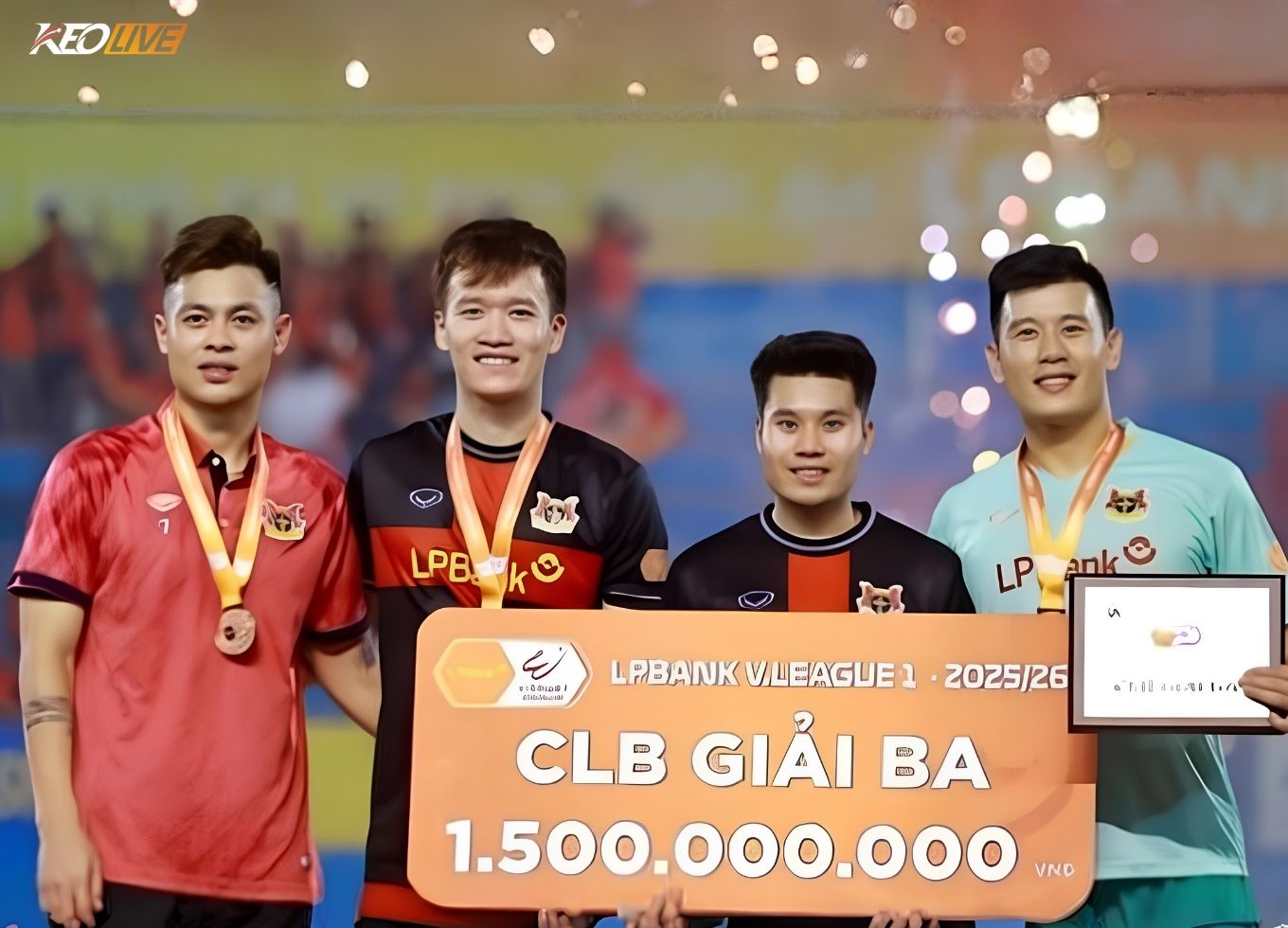 Ninh Bình FC đoạt giải Ba tại giải V>League 2025/26 | Keolive