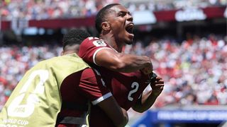 Hình ảnh cho bài Gỡ hòa phút 94, Qatar có điểm số đầu tiên tại một kỳ World Cup
