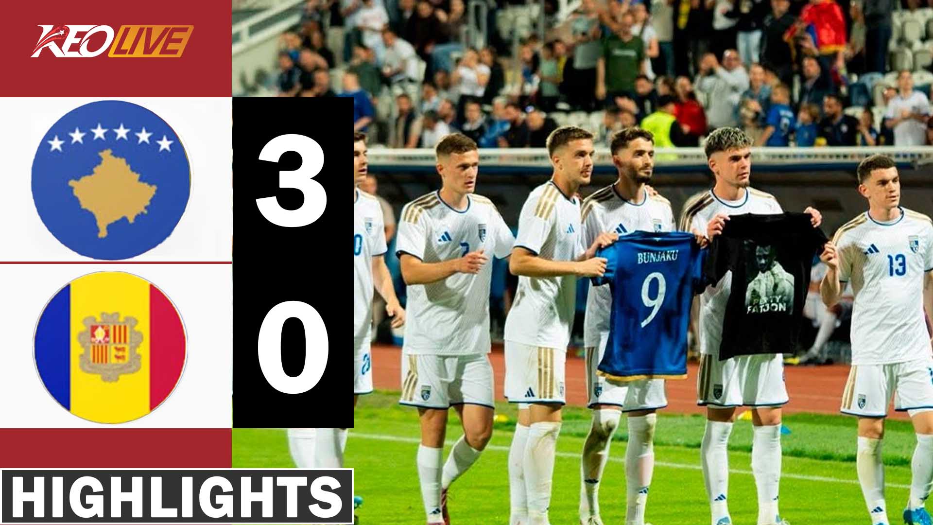 Kosovo Thị Uy Sức Mạnh! Đè Bẹp Andorra 3-0 Trong Trận Giao Hữu Quốc Tế