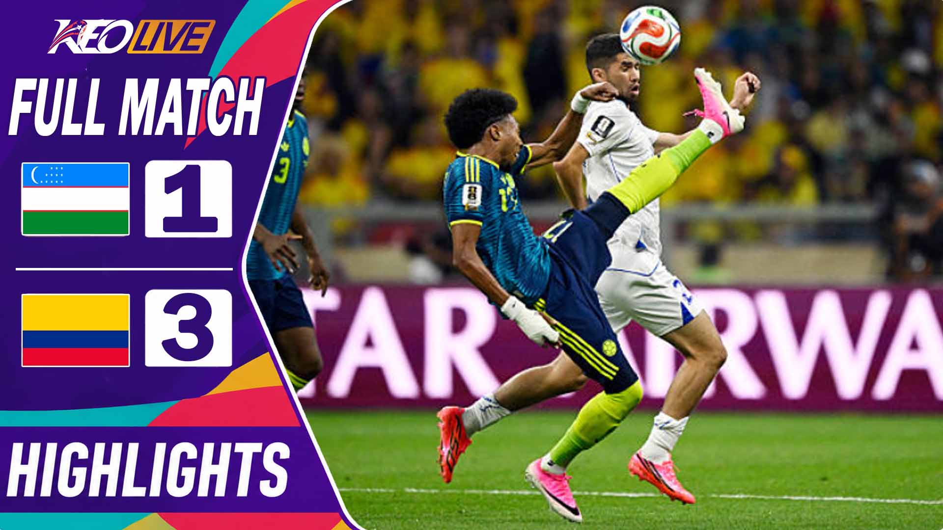 Highlights |Uzbekistan 1-3 Colombia | FIFA World Cup 2026™