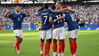 Hình ảnh cho bài Mbappé và Dembélé lập kỷ lục World Cup, Les Bleus thị uy sức mạnh